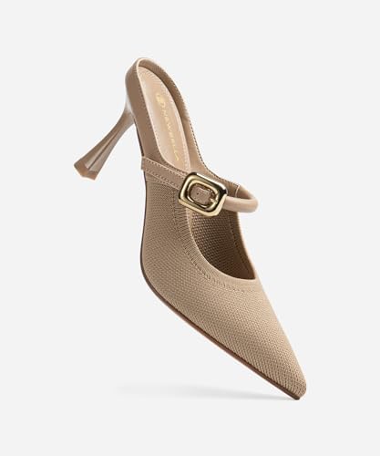Image of NEWBELLA Women's Pointed Toe Heeled Mules