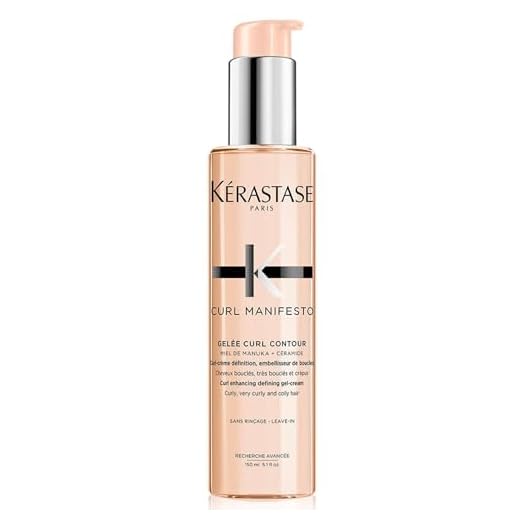Kérastase Curl Manifesto, Crema Capilar Multiprotectora Antiencrespamiento, Nutre y Controla el Encrespamiento, Para Pelo Ondulado, Rizado o Afro, Gelée Curl Contour, 150 ml