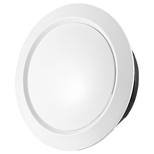 Soffit Vents 4 Inch, Adjustable Round Plastic White Ceiling Diffuser, Exhaust Vent Cover for Home Office Dryer Vent Cap