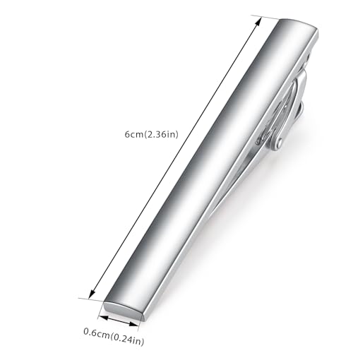 Image of HONEY BEAR 5cm /5.4cm /6cm Mens Tie Clip Bar for Normal Size Steel Business Wedding Gift 1.97 inch /2.12 inch /2.36 inch