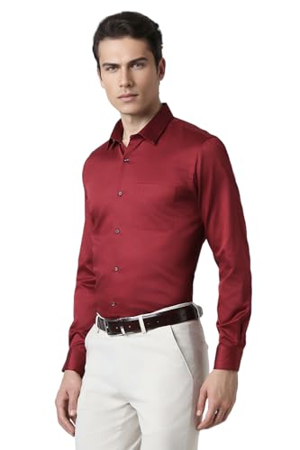 Image of Peter England Men's Cotton Slim Fit Shirt