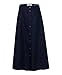 Produktbild BRAX Damen Style Kelly Sportiver Leinenrock Rock, Blau (Navy 22), 46
