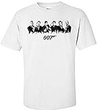 007 James Bond Secret Agent SPY Movie White T-Shirt