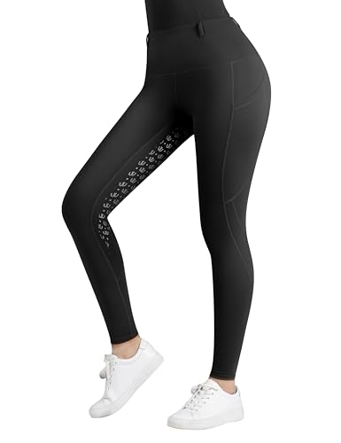 Opiniones y reviews de Pantalones de peto para Mujer disponible en línea. 48 Harrison Howard Pantalones de Equitación de Asiento Completo para Mujer con Bolsillos Laterales, Pantalones de Equitación para Caballo, Peto Ecuestre