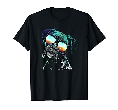 Retro Disco Dog Boxer Dog T-Shirt