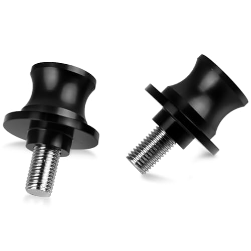 Motorrad M10 X 1,25 Rahmenstützen Schrauben Schieber Schwingenspulen Schieberschutz für Vulcan S 2015+ Vulcan S Tourer Performance SE Cafe Light Tourer Sport Vulcan S 650 2015–2023 (schwarz)