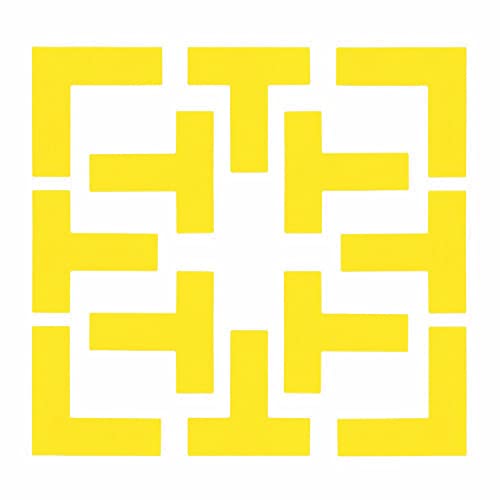 Champion Sports Rhino Pickleball Court Boundary Marker Set, Yellow