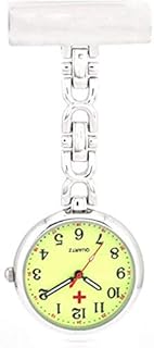 Relógio de bolso médico para enfermeira com clipe de pressão, relógio de bolso médico de quartzo, pendurado para médicos, relógio de enfermagem, relógio de enfermeira, preso no bolso