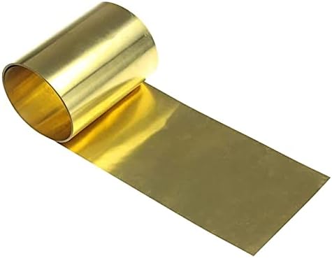 YUESFZ Copper Sheet foil H62 Brass Sheet Metal Thin Foil Plate Shim Industry Home Materials Thickness0.15Mm, Long 5000Mm Brass Plate Copper Sheet (Size : Width 50mm)