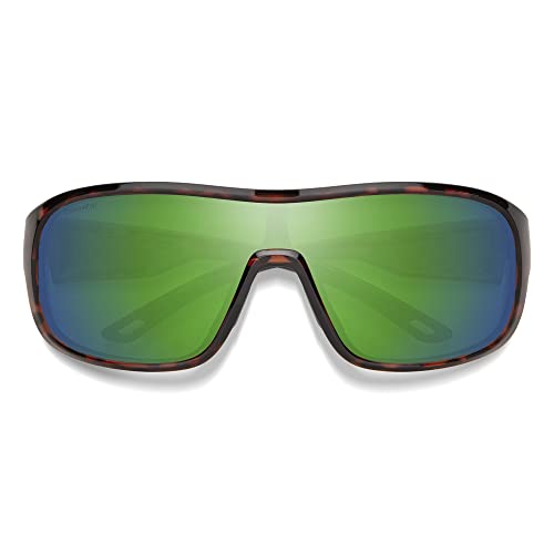 Image of Smith Spinner Perfomance Sunglasses-Tortoise | Chromapop Polarized Green Mirror