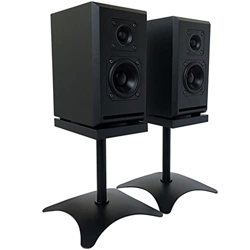 Soportes para altavoces base negra de suelo y soporte multimedia de 6 tamaños 4