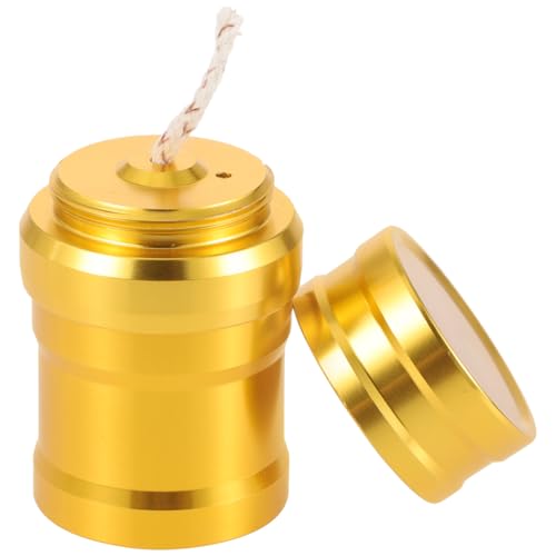 iplusmile Wanderbrenner Mini Aluminium Metall Alkohole Lampe Labor Chemie Alkohole Brenner Laborgeräte Heizung Für Stirling Motor Dampfmaschine Brenner Golden Camping-Heizgerät