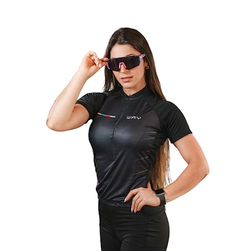 Camisa De Ciclismo Feminina Camiseta Confortável Pro Slim (as2, alpha, m, regular, Line Colors)