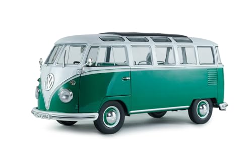 Solido VW T1 Samba 1962 1:18 Modelo Die-Cast Metal Verde/Blanco miniatura 1