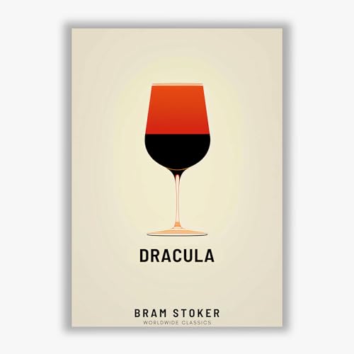 Poster Dracula impression encadrée petit format mur vide