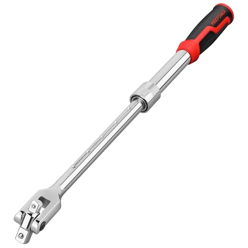 MAXPOWER Extendable Breaker Bar, Dual Head 1/2