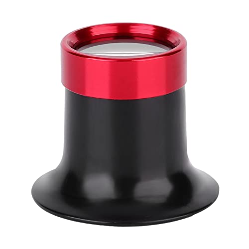 10X Aluminum Alloy Jewelry Loop Magnifier, Compact and Lightweight Loupe for Watch Repair, Jewelry Making, Sewing, Reading, and Fine Detail Work