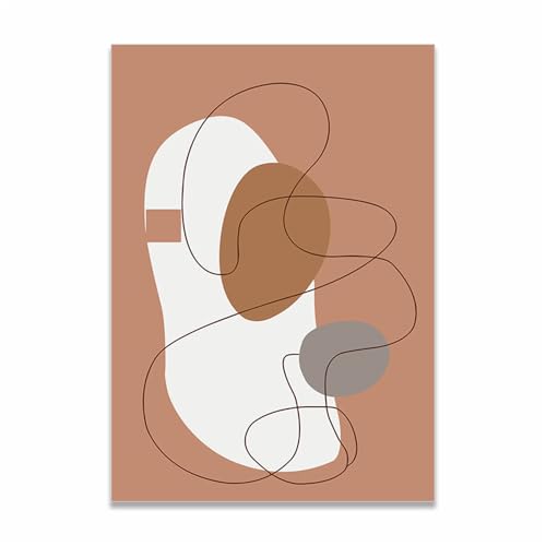 Lignes géométriques aux couleurs chaudes pour habiller un mur vide - 4