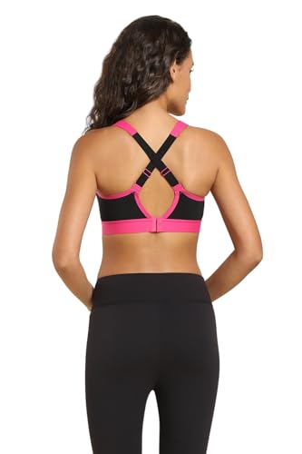 Image of Van Heusen Women Nylon Blend Wireless Non Padded High Impact Sports Bra -Anti Bacterial, Moisture Wicking
