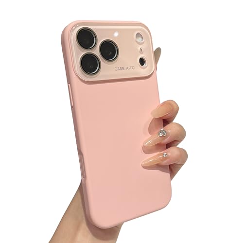 Protection d'objectif iPhone 17 Pro Max Caseative en silicone rose
