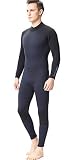 FLEXEL Womens Wetsuit 2/3mm Mens Neoprene 4/5mm One Piece Keep Warm Full Wet Suit Surfing Swimming S