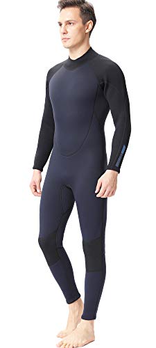 Flexel Womens Wetsuit 2/3Mm Mens Neoprene 4/5Mm One Piece Keep Warm Full Wet Suit Surfing Swimming Snorkeling Scuba Diving In Cold Water (5/4Mm Black, Large) #TOP7