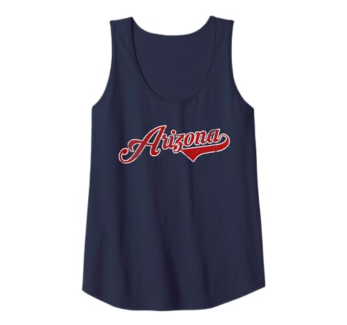 Arizona Baseball Distressed Retro Vintage Tank Top