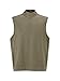 Makkrom Mens Quarter Zip Sleeveless Golf Vest Pullover Stand Collar Casual Vests Outerwear Army Green