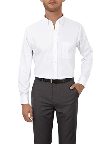 Van-Heusen-Mens-Dress-Shirt-Regular-Fit-Pinpoint-Solid