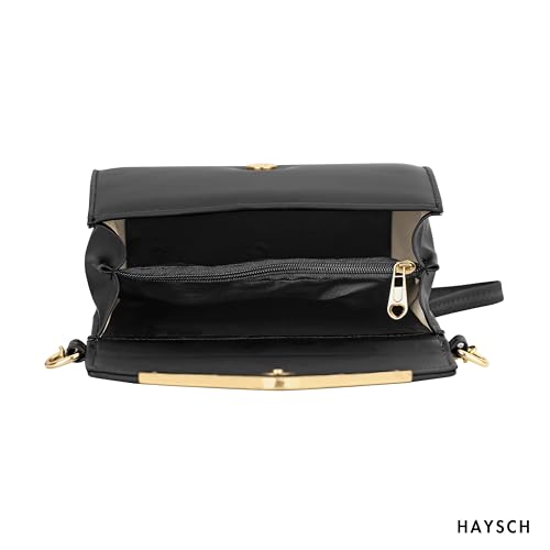 Image of Women Girls V-flap Crossbody Sling Bag with Embellished Gold Chain | Perfect For Party Travel Or Daily Use | Stylish Bag For Women