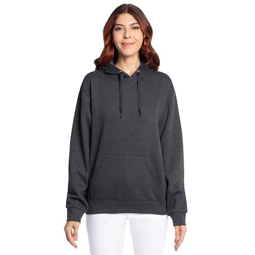 Image of Fruit of the Loom Men's Eversoft Fleece Pullover Hooded Sweatshirt, Moisture Wicking & Breathable
