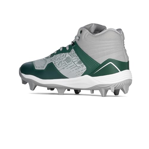 Boombah Viper Pureknit Men's Molded Mid Cleat - Smoke - Multiple Color Options - Multiple Sizes2