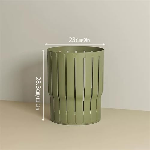 Poubelle de salon verte pour maison et bureau chic