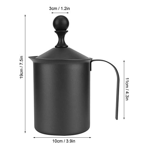 Espumante manual de leite, fabricante de espuma, espumante compacto simples, para leite de caju Coff