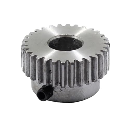 Bevel Gear Pinion Hardware Mechanical 1Pcs 12T-27T Module 1 Spur Gear Motor Gear 1M 45# Steel CNC Mechanical Transmission Gear Bore 6mm(18 Teeth)