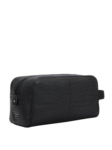 Image of Da Milano Genuine Leather Black Multi Pouch (10014A)