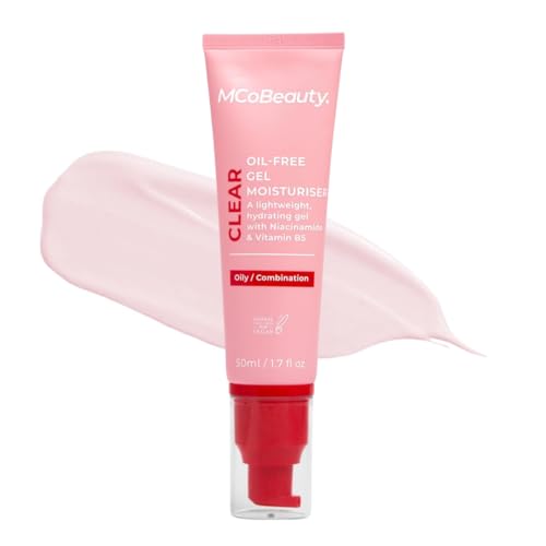 MCoBeauty - Clear Oil-Free Gel Face Moisturizer - Lightweight Hydrating Gel for Balanced, Shine-Free Skin - Vegan, Cruelty Free Skin Care - Facial Moisturizer for Oily Skin