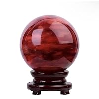 Amazon.co.jp: 水晶玉 クリスタルボール 天然 赤い水晶玉 水晶