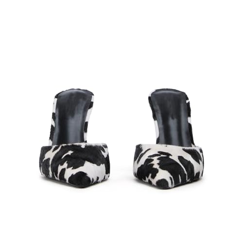 Stiletto Mule Heels for Women Pointed Closed Toe Heeled Mules Slip-On Kitten High Heels Dressy Pump Shoes Wedding Sexy Elegant Party Casual4