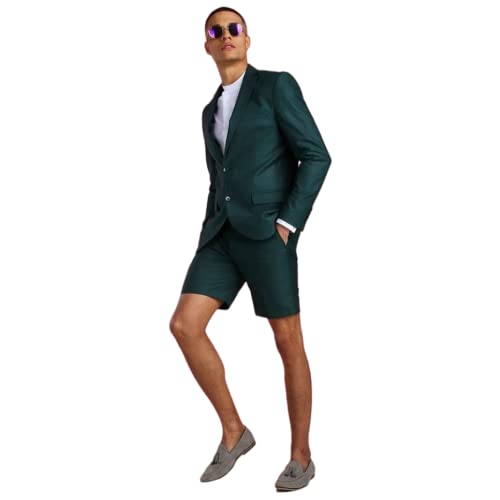 Smoking du marié 2 pièces pour homme avec pantalon court et veste d'été