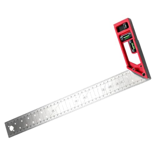 Woodworking Square Ruler - Regla de medición de ángulo derecho multifunción | 90 grados de Woodworking Square | Para muebles de gabinetes de muebles, construcción de mesa de sillas