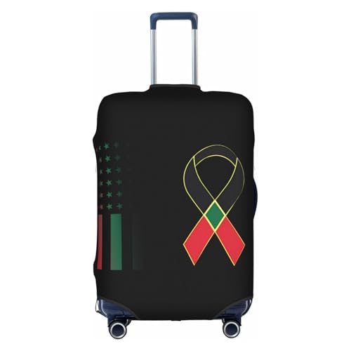 Travel Luggage Cover National Black Hiv Awareness Day Fashion Washable Baggage Suitcase Protector Fit For Luggage Large