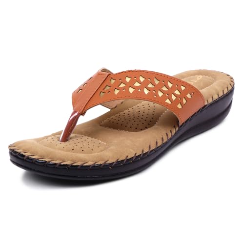 Image of TRASE Slippers for Women Stylish Flat | Comfortable Orthopedic Soft Chappals | Lightweight Ortho Footwear for Ladies