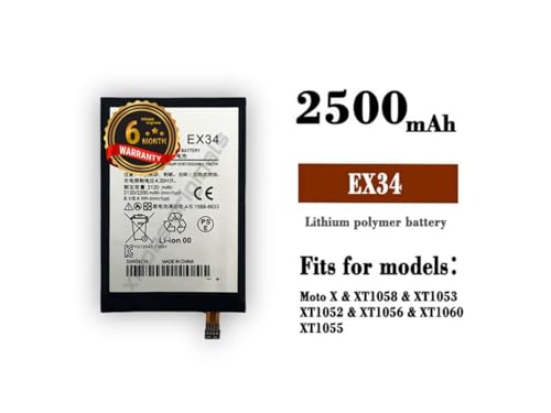 Image of EX34 Battery for Motorola X XT1056 / XT1058 / XT1060 / XT912A / XT1055 / XT1052 2120mAh Battery with 6 Month Warranty** (C196)