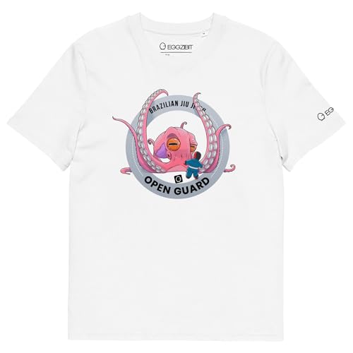 T-shirt Jiu-Jitsu Brésilien en Coton Bio Blanc XL Premium et Écoresponsable