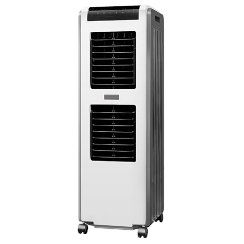 JGJSQYY Aire Acondicionado Industrial portátil, 4 Ruedas, Tanque de Agua de 30 l, 3 en 1, Ventilador y deshumidificador para hogar y Oficina (Grande)