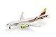 Herpa Modellflugzeug airBaltic Airbus A220-300 50th A220 - YL-ABX Miniatur im Maßstab 1:500, Sammlerstück, Flugzeug Modell ohne Standfuß, Metall