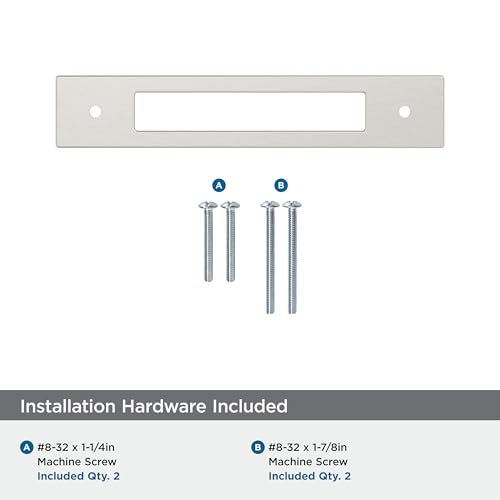 Image of Amerock Medora 5-1 /16 inch Satin Nickel Backplate