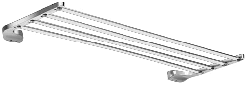 Image of Plantex Smero Pure Brass Towel Hanger for Bathroom /Bathroom Towel Rack /Bathroom Accessories - Aqua(Chrome)