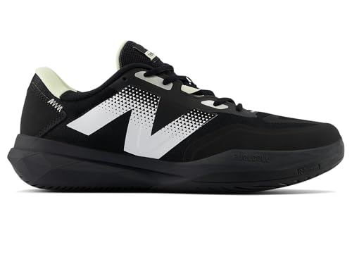 New Balance New Balance Men's FuelCell 796 V4 Tennis Shoe, Black/Silver, 7 W